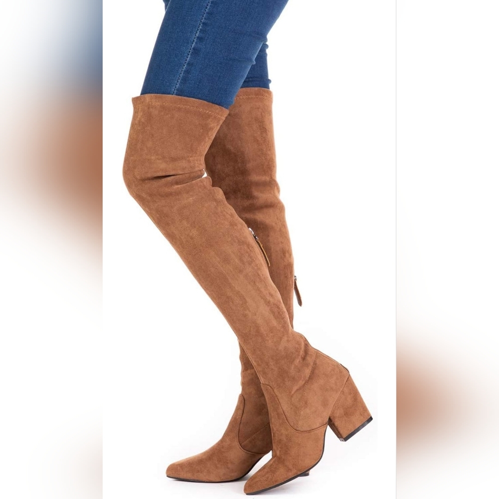 Suede like over the knee boots size 7